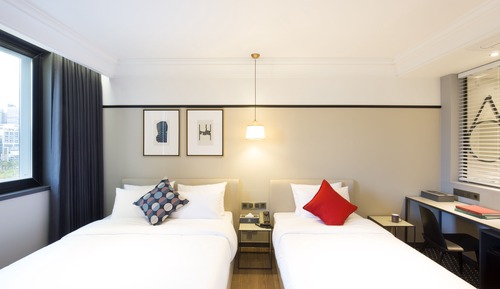Habitación Deluxe con 2 camas individuales, vistas al río