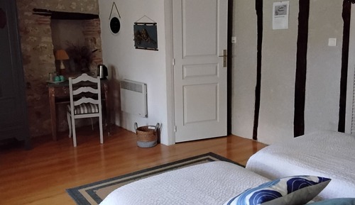 Habitación tradicional doble, 1 cama de matrimonio grande, habitaciones comunicadas (Agapanthe)