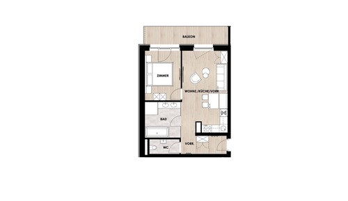 Apartamento Deluxe, 1 habitación, balcón, vistas a la montaña