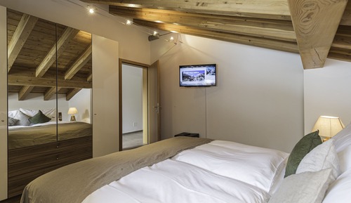 Dúplex Deluxe, 3 habitaciones, chimenea, vistas a la montaña