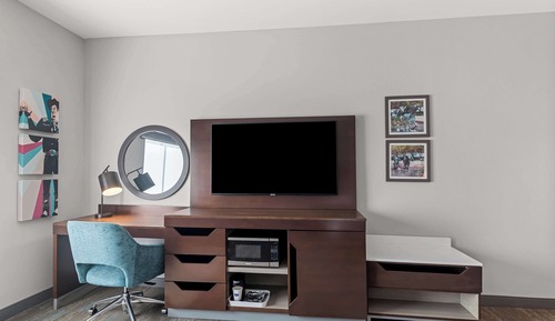 Habitación, 1 cama de matrimonio grande, frigorífico y microondas