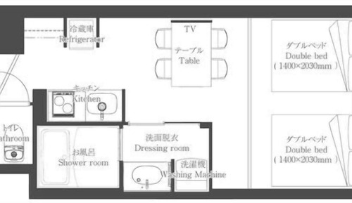 Habitación Grand con 2 camas individuales, 2 camas dobles, no fumadores