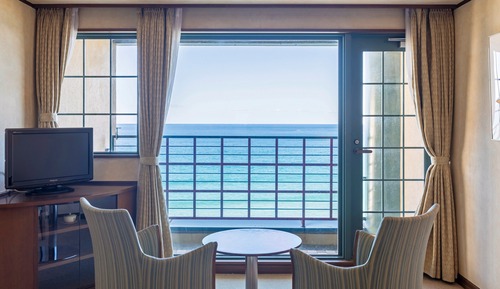 Habitación tradicional, vistas al mar (Japanese Western Style)