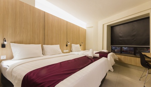 Habitación triple familiar, vistas a la ciudad