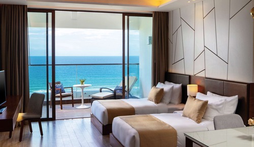 Habitación, 1 cama doble con sofá cama, habitaciones comunicadas, vistas al mar (Residence)