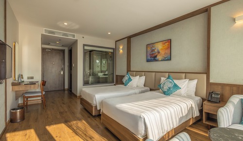 Habitación Deluxe con 2 camas individuales, vistas al mar