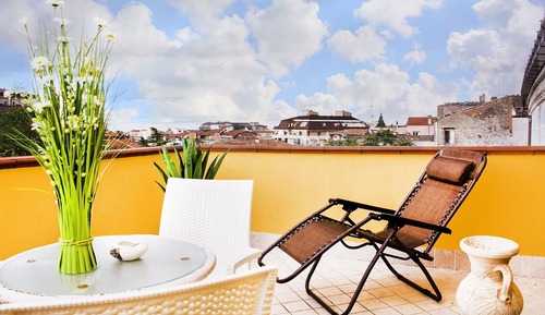 Habitación triple Deluxe, terraza (La Terrazza)