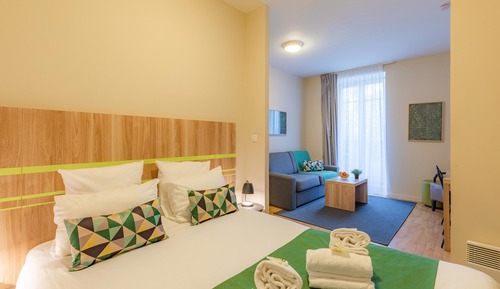 Habitación doble, 1 cama doble con sofá cama