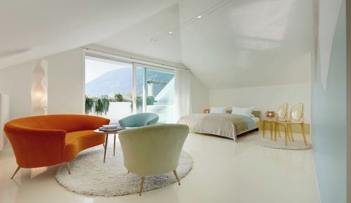 Habitación de diseño doble, 1 cama doble, bañera de hidromasaje