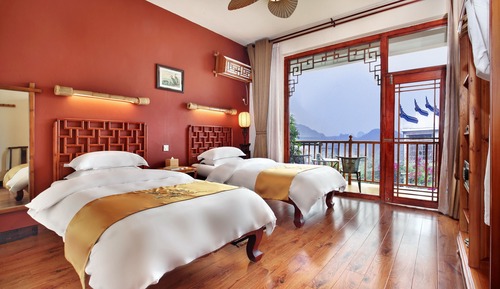 Suite familiar, 2 habitaciones, balcón, vistas a la montaña