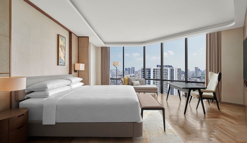 Suite presidencial, 1 cama de matrimonio grande, vistas a la ciudad