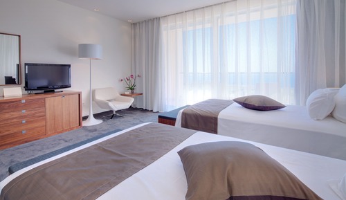 Habitación estándar con 1 cama doble o 2 individuales, vistas al mar