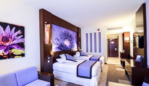 Habitación de lujo, dos camas