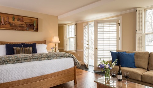 Habitación, 1 cama de matrimonio grande con sofá cama, baño privado