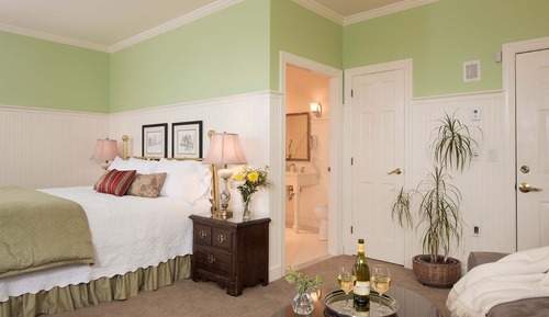 Habitación, 1 cama de matrimonio grande con sofá cama, baño privado