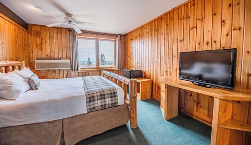 Suite estudio, 1 cama de matrimonio grande, vistas al lago