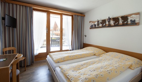 Habitación doble, 2 camas individuales, no fumadores, balcón