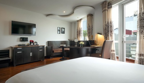Suite ejecutiva, balcón, vistas a la ciudad