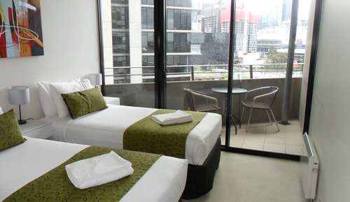 Apartamento Deluxe, 2 habitaciones, 2 baños, vistas al puerto deportivo