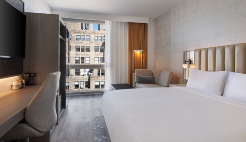 Habitación, 1 cama de matrimonio grande con sofá cama
