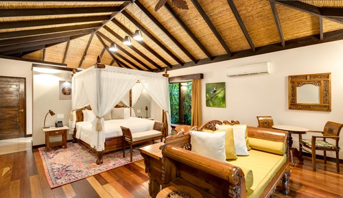 Casita con vista al jardín - cama King