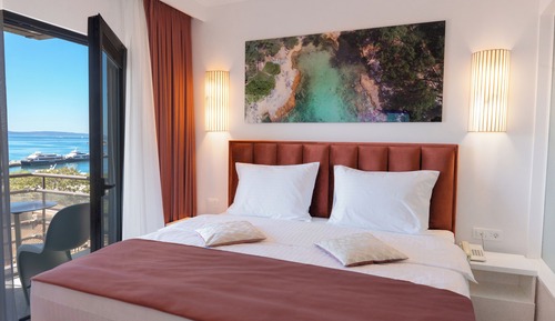 Habitación Confort doble, balcón, vistas al mar