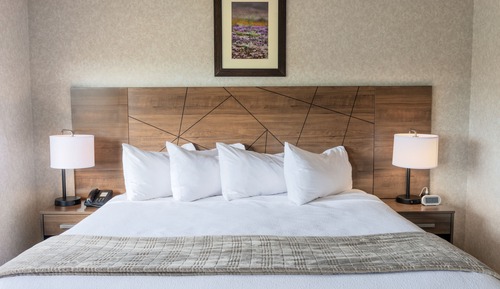 Suite junior, 1 cama de matrimonio grande con sofá cama, bañera de hidromasaje, vistas a la montaña