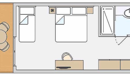 Habitación doble superior de uso individual, vistas parciales al mar (Torre)