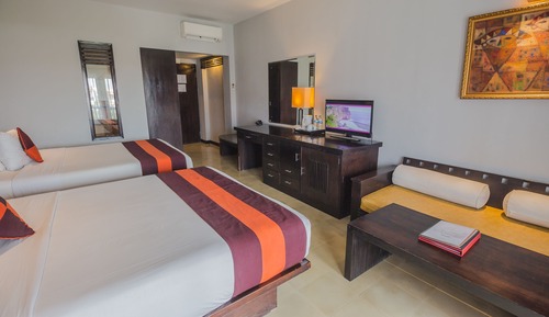 Habitación Deluxe, 2 camas dobles, balcón