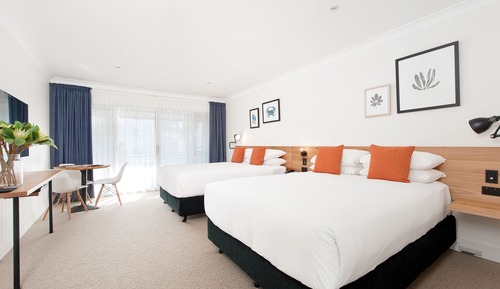 Habitación familiar, vistas al jardín