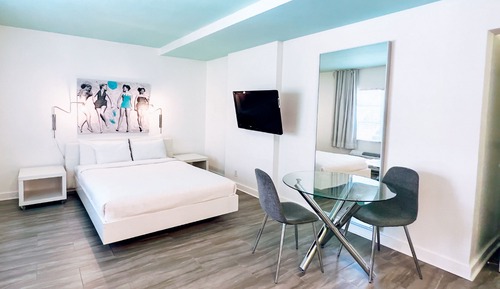 Estudio Deluxe, 1 cama de matrimonio, accesible para personas con discapacidad