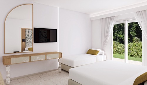 Habitación básica con 1 cama doble o 2 individuales