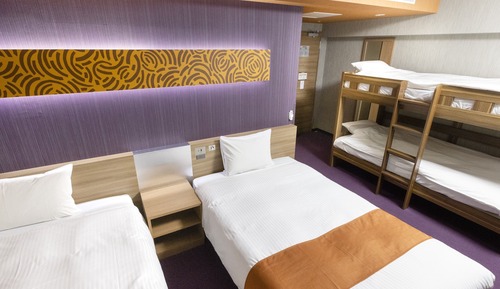 Habitación con 2 camas individuales, fumadores (with bunk bed)