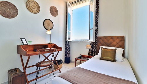 Habitación individual, vistas a la ciudad