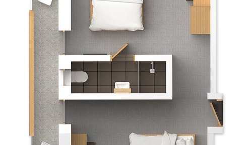 Suite, 1 cama de matrimonio grande, balcón, vistas parciales al lago