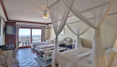 Habitación familiar, vistas al mar
