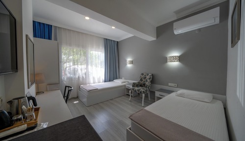 Habitación con 1 cama doble o 2 individuales