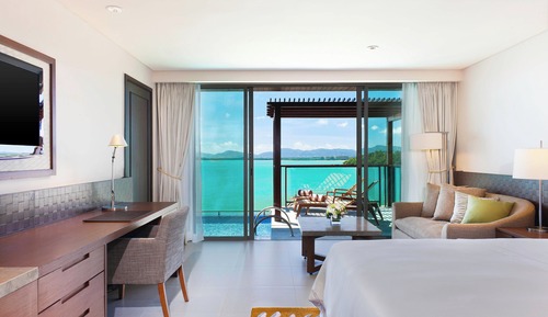 Habitación, 1 cama de matrimonio grande, no fumadores, acceso a la piscina (View, Oceanfront)