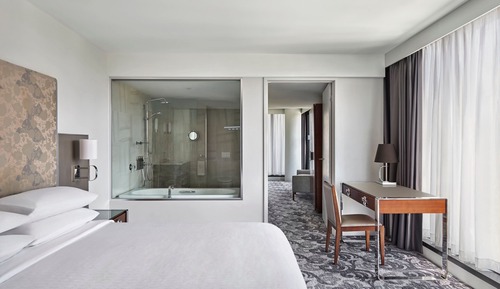 Suite ejecutiva, 1 cama de matrimonio grande, no fumadores, vistas a la ciudad (Corner)