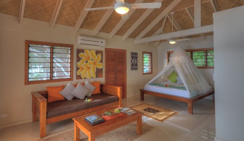 Villa de luna de miel, 1 cama de matrimonio grande, frente al mar