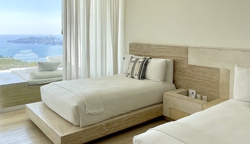 Habitación Confort, 2 camas dobles, vistas a la playa