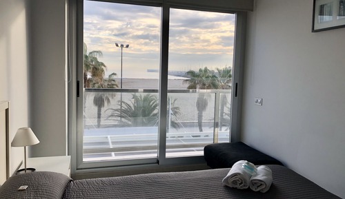 Apartamento junior, balcón, vistas al mar