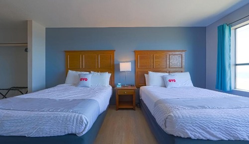 Habitación, 2 camas de matrimonio, vistas al mar