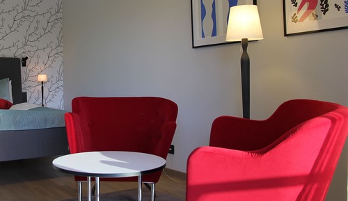Habitación panorámica doble, 1 cama de matrimonio, patio, vistas al río