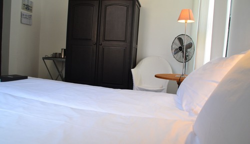 Habitación básica, 2 camas individuales, en la zona del patio