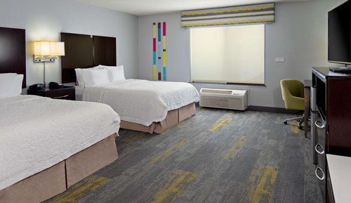 Habitación, 2 camas dobles, accesible para personas con discapacidad, bañera