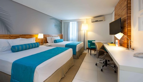 Habitación Deluxe, 2 camas de matrimonio, no fumadores