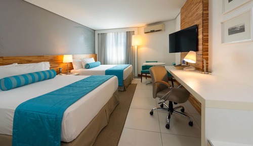 Habitación estándar, 2 camas de matrimonio, no fumadores