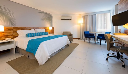 Suite de lujo, 1 cama de matrimonio grande, no fumadores, vistas parciales al mar