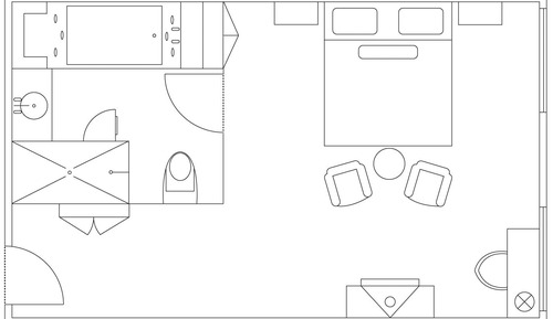 Suite, vistas al puerto